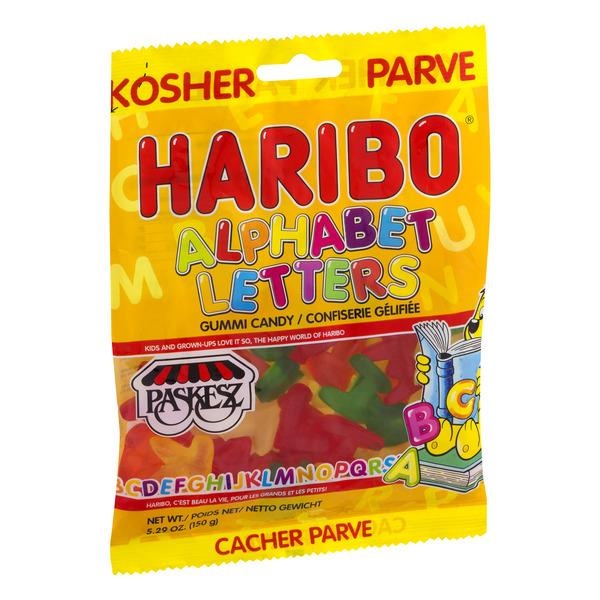 slide 1 of 1, Haribo Kosher Alphabet Letters Gummi Candy, 5.29 oz