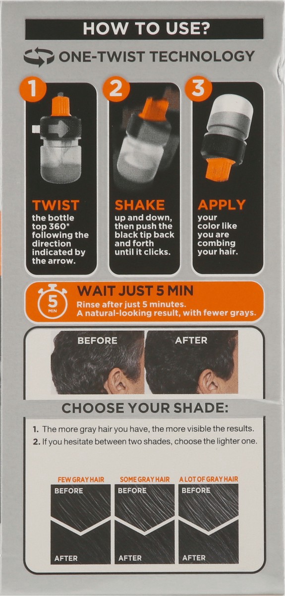 slide 9 of 9, L'Oréal Men Expert Real Black 02 One-Twist Permanent Hair Color 1 ea, 1 ct