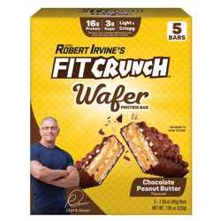 FitCrunch Wafer Chocolate Peanut Butter Protein Bar 5 - 1.59 oz Bars