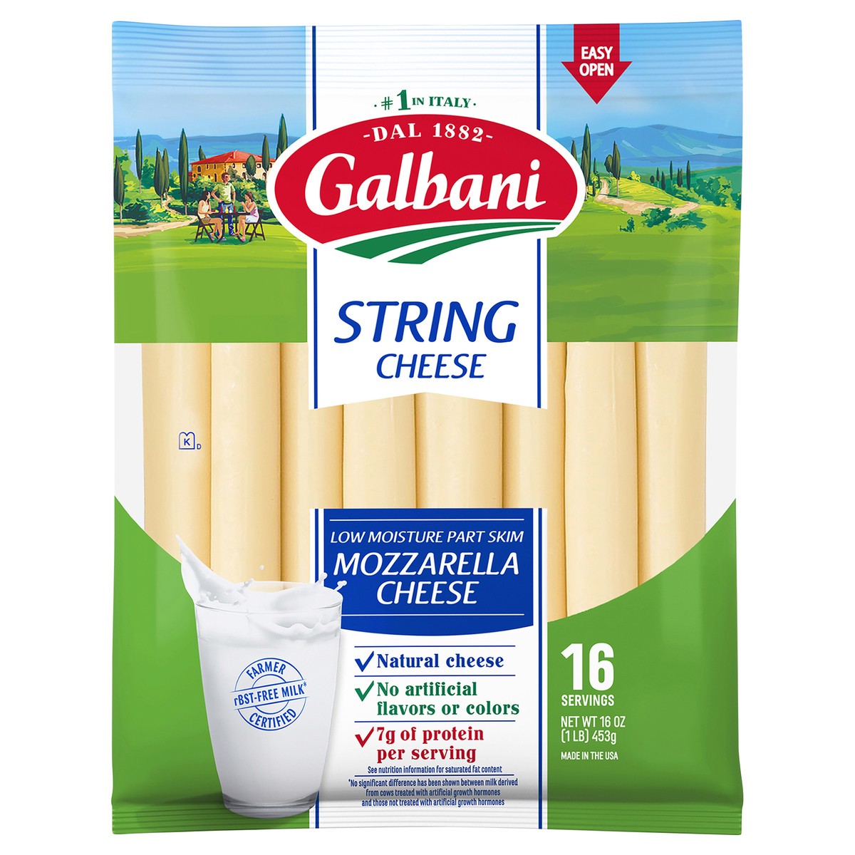 slide 1 of 7, Galbani Stringsters Riddles String Cheese - 16 Oz, 16 oz