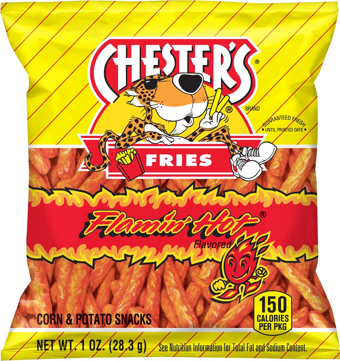 slide 3 of 6, Chester's Potato Crisps , Hot, 1 oz
