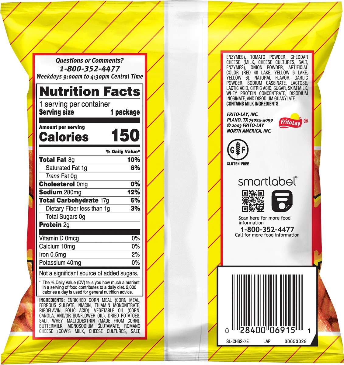 slide 2 of 6, Chester's Potato Crisps , Hot, 1 oz