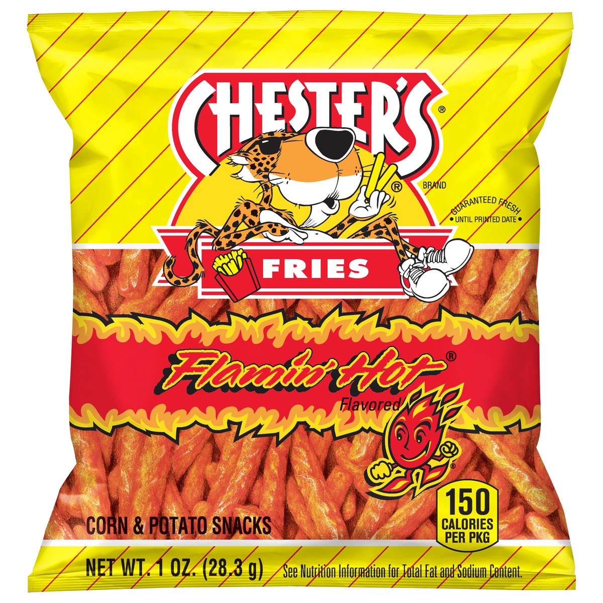 slide 4 of 6, Chester's Potato Crisps , Hot, 1 oz