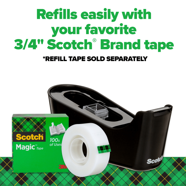 slide 7 of 7, Scotch Desktop 2-Tone Tape Dispensers, Assorted Colors, 1 ct