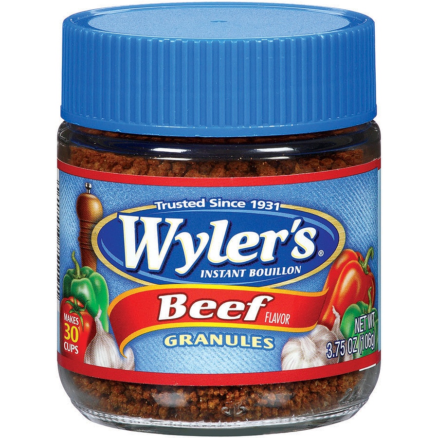 slide 1 of 3, Wyler's Bouillon, Instant, Beef Flavor, Granules, 3.75 oz