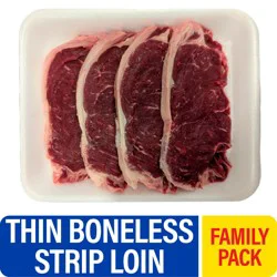 Thin Boneless Strip Loin Steak