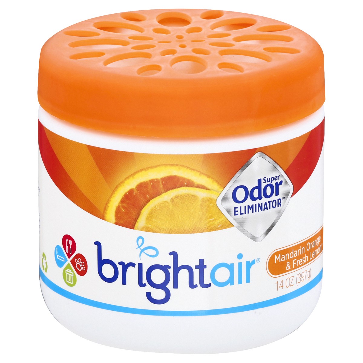 slide 1 of 9, Brightair Mandarin Orange & Fresh Lemon Odor Eliminator 14 oz, 14 oz