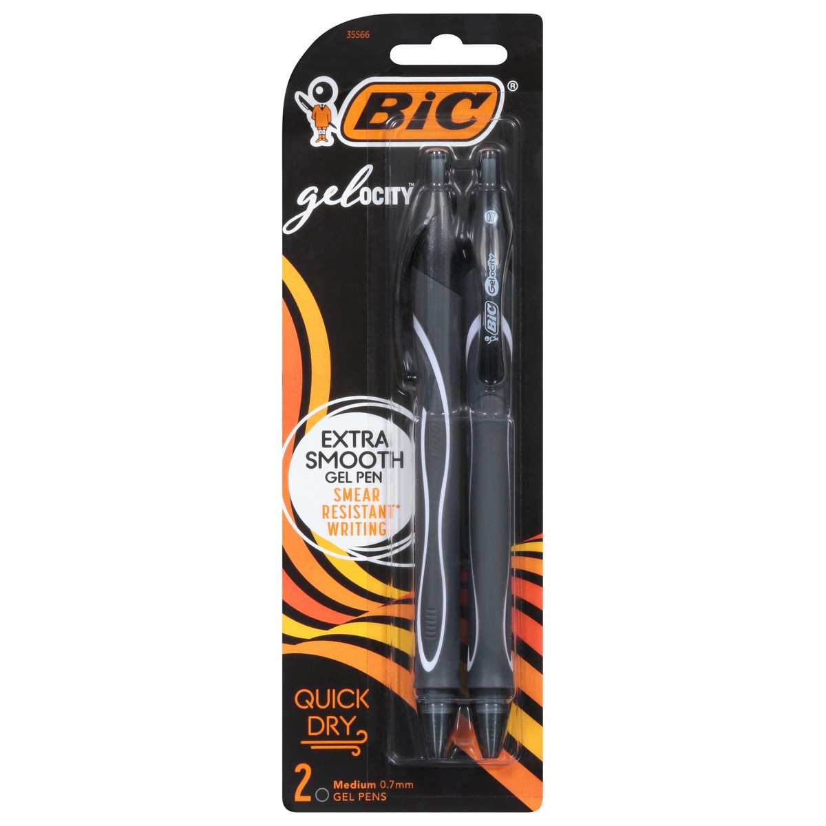 slide 1 of 1, BIC Quick Dry Gel, 2 ct