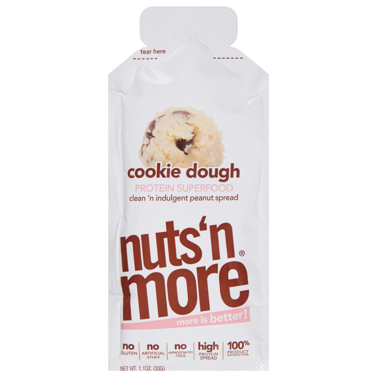 slide 3 of 13, Nuts 'N More Cookie Dough Peanut Spread 1.1 oz, 1.1 oz