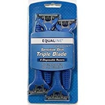 slide 1 of 1, Equaline Triple Blade Disposable Razors, 8 ct