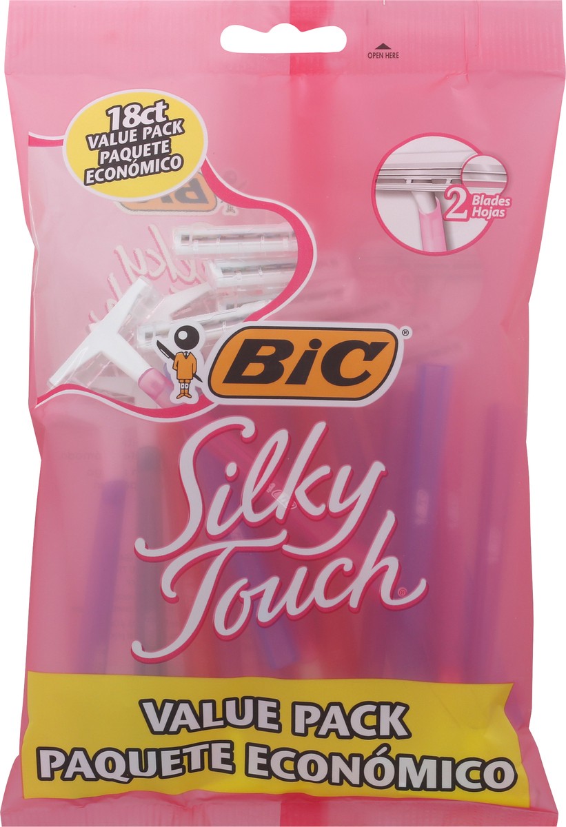 slide 1 of 9, BIC Silky Touch, 18 ct