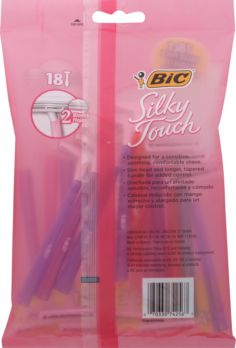 slide 4 of 9, BIC Silky Touch, 18 ct