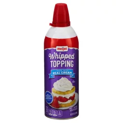 Meijer Zip Whip Whipped Topping Aerosol Can