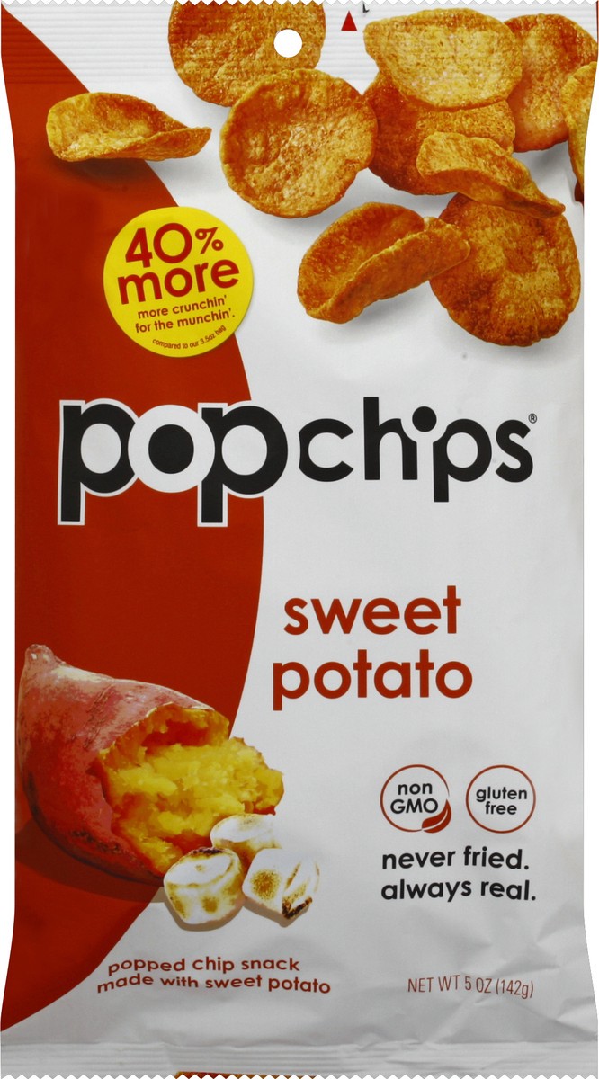 slide 5 of 5, popchips Sweet Potato Chips, 5 oz