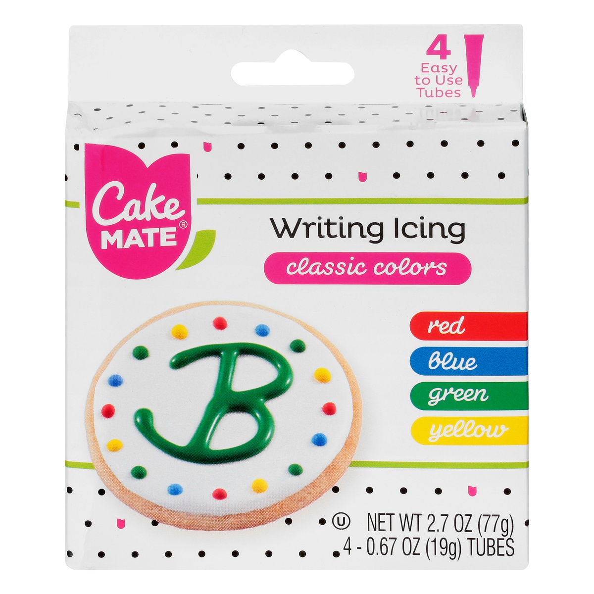 slide 1 of 1, Cake Mate Classic Colors Writing Icing 4 ea, 4 ct; 0.68 oz