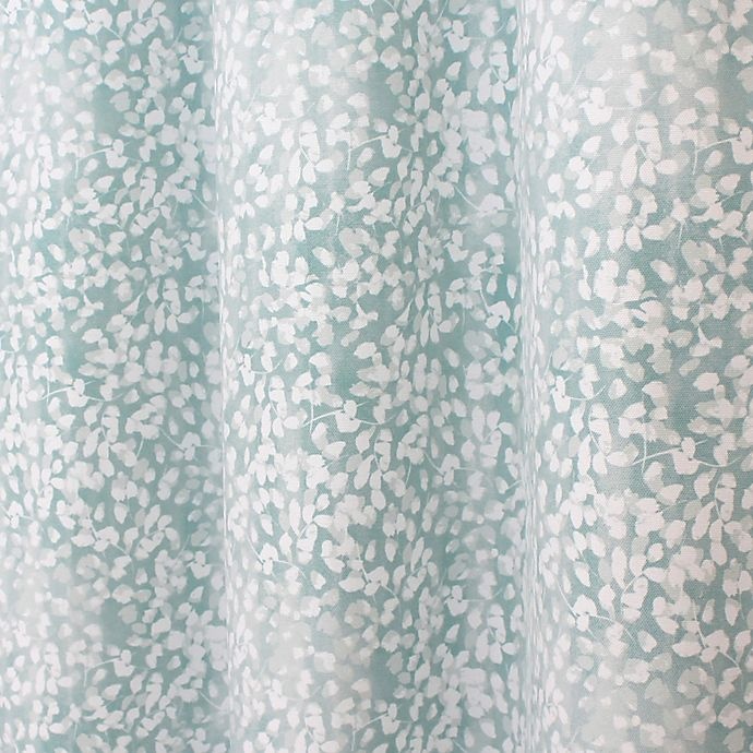 slide 2 of 2, Colordrift Botanical Shower Curtain - Aqua, 72 in x 96 in