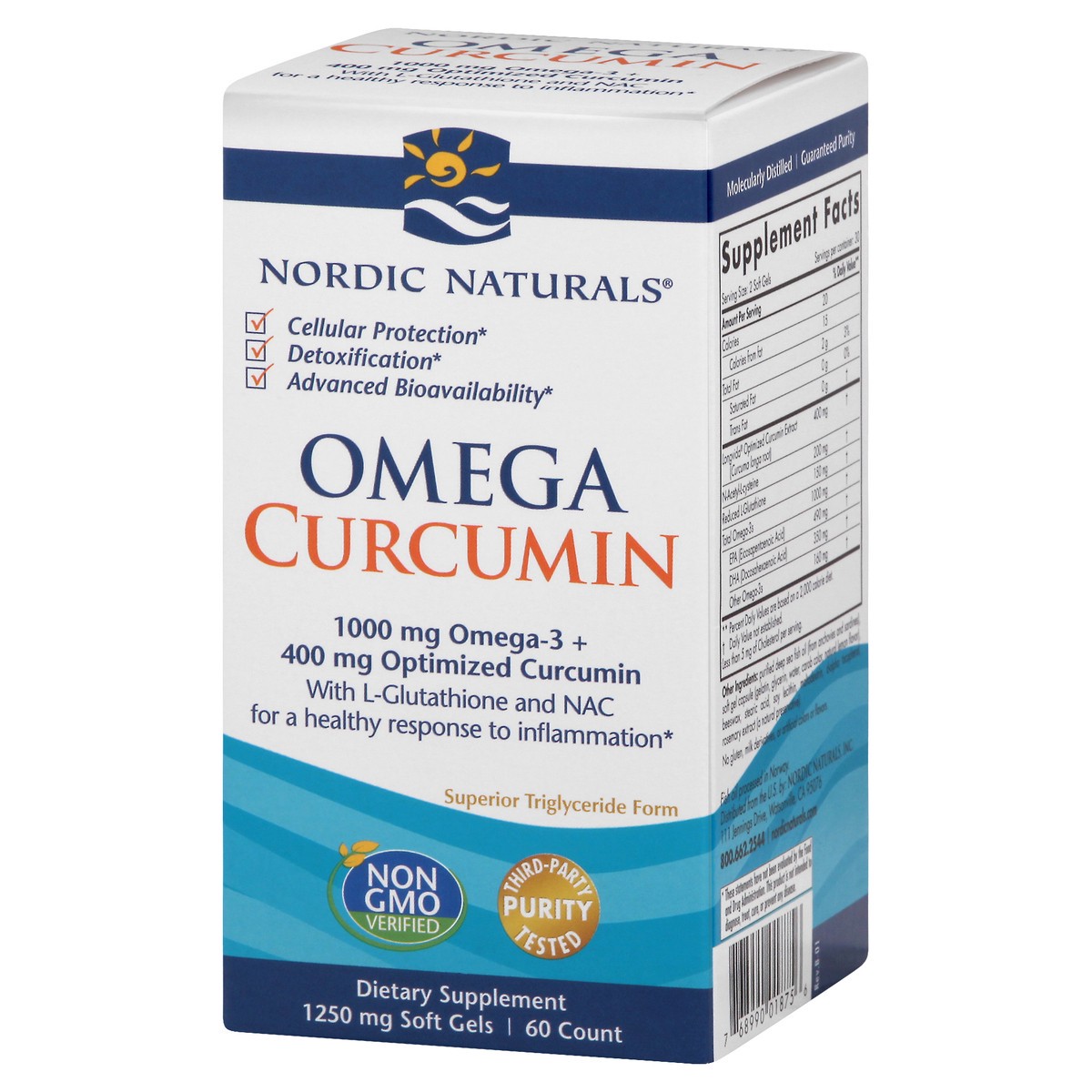 slide 5 of 13, Nordic Naturals Omega Curcumin Omega-3 + Curcumin, 60 ct