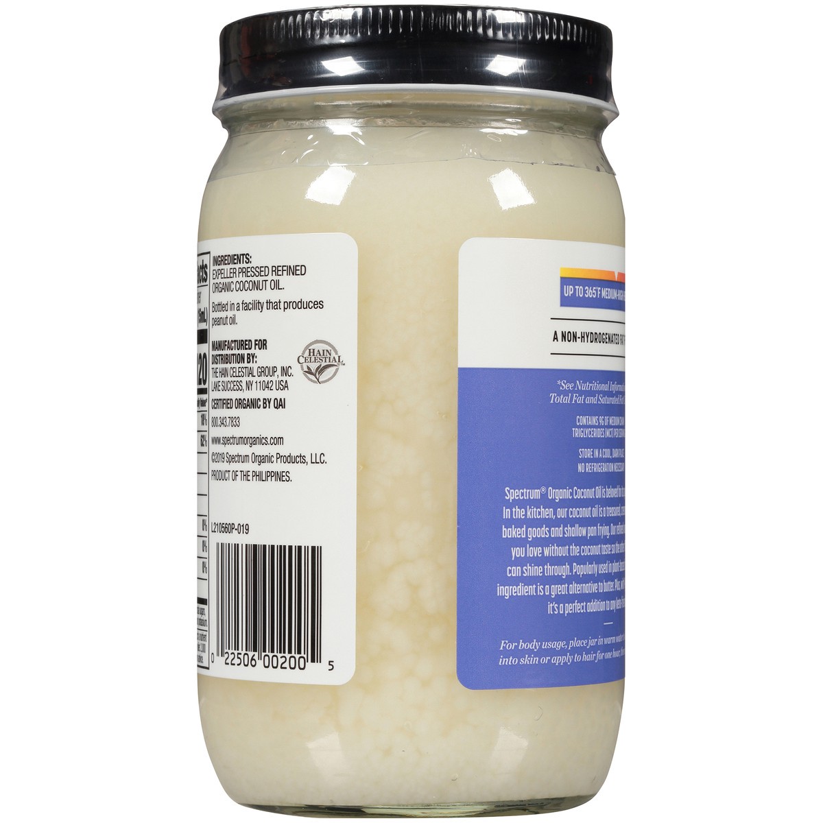 slide 5 of 7, Spectrum Culinary Organic Coconut Oil 14 fl. oz. Jar, 14 fl oz