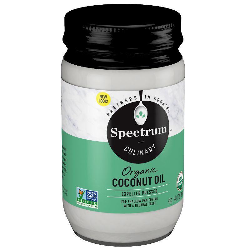 slide 1 of 7, Spectrum Culinary Organic Coconut Oil 14 fl. oz. Jar, 14 fl oz