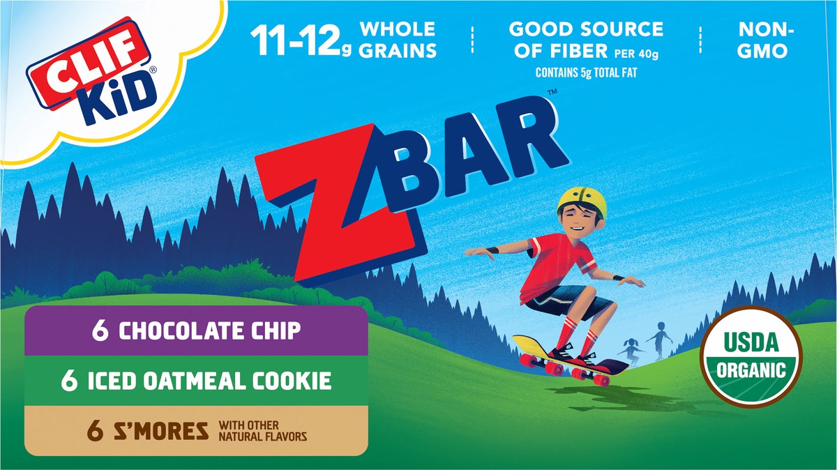 slide 7 of 12, Zbar Chocolate Chip/Iced Oatmeal Cookie/S'mores Energy Snack Bars Variety Pack 18 - 1.27 oz Packs, 18 ct