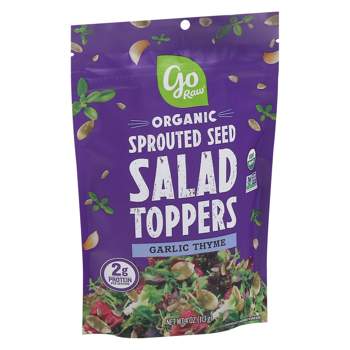 slide 9 of 9, Go Raw Organic Garlic Thyme Salad Toppers 4 oz, 4 oz