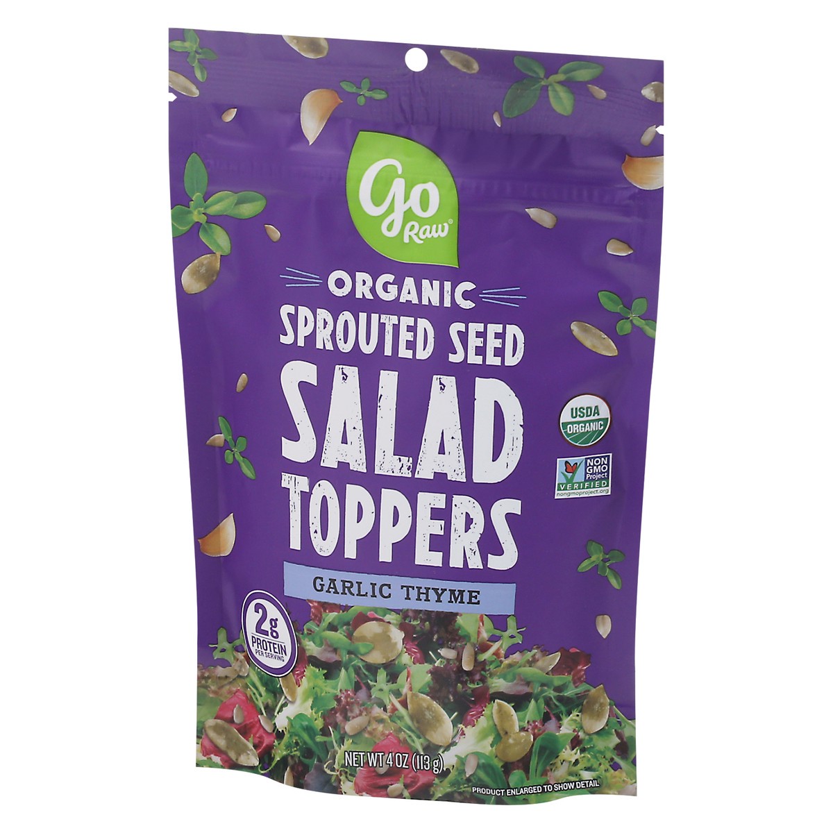 slide 6 of 9, Go Raw Organic Garlic Thyme Salad Toppers 4 oz, 4 oz