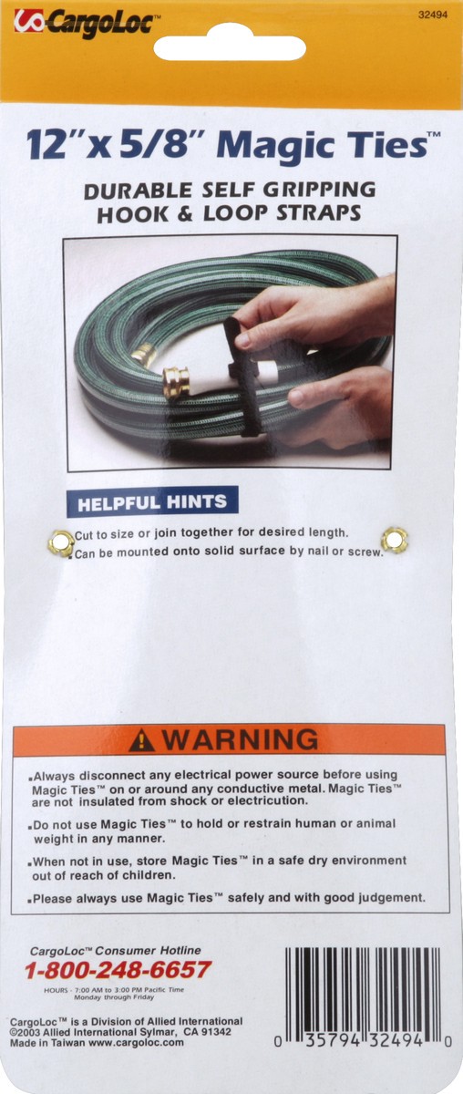 slide 2 of 3, CargoLoc Magic Ties 8 ea, 8 ct