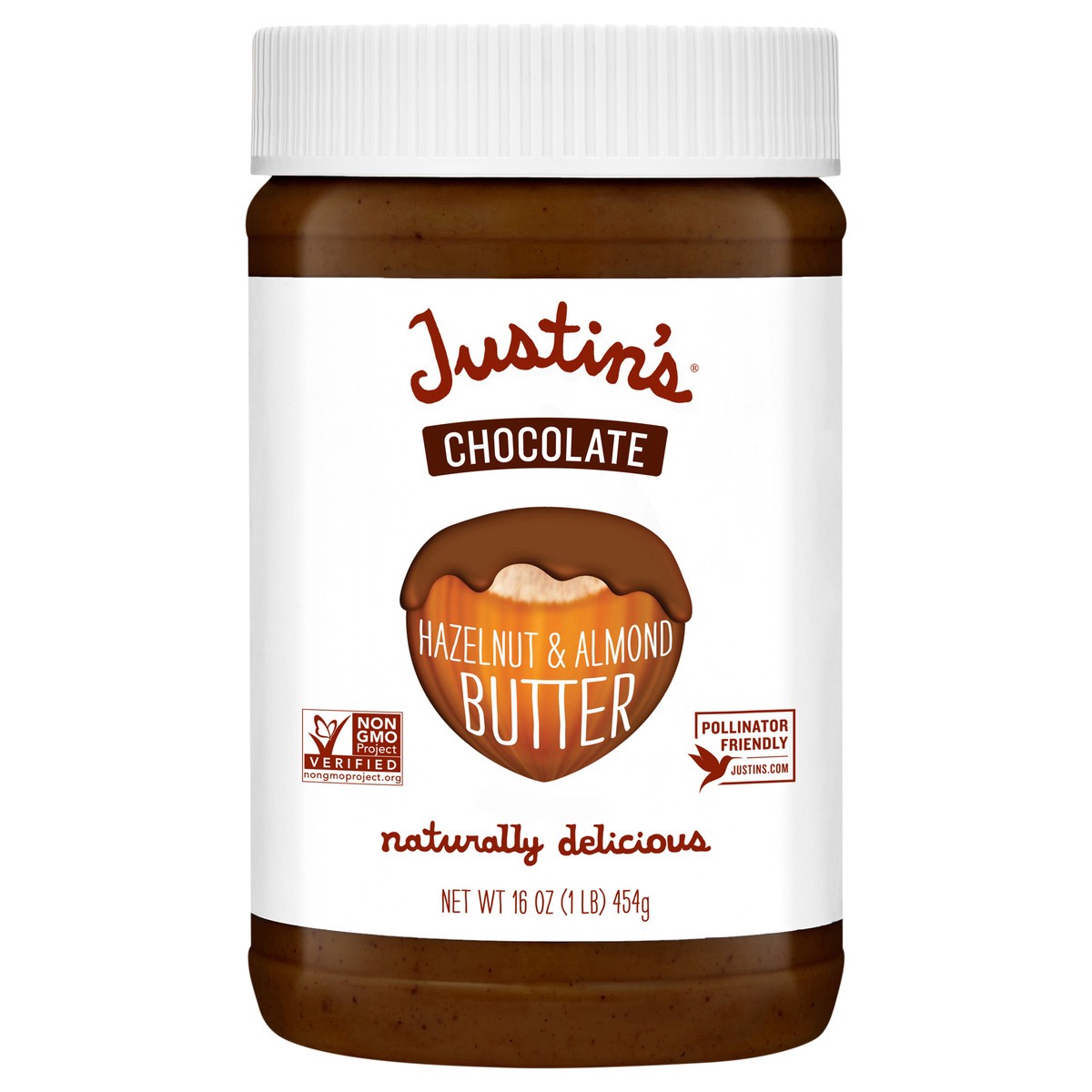 slide 1 of 10, Justin's Chocolate Hazelnut And Almond Butter - 16 oz, 16 oz