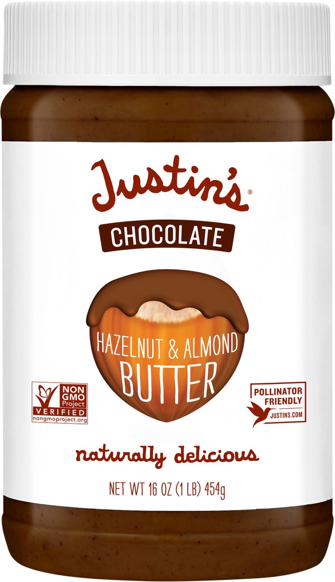 slide 7 of 10, Justin's Chocolate Hazelnut And Almond Butter - 16 oz, 16 oz