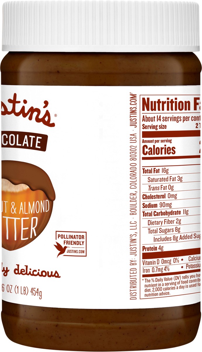 slide 10 of 10, Justin's Chocolate Hazelnut And Almond Butter - 16 oz, 16 oz