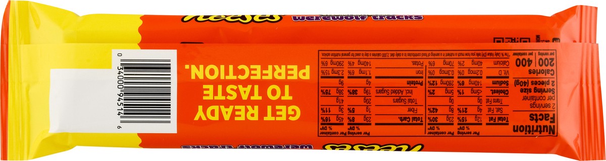 slide 10 of 12, Reese's Milk Chocolate and Vanilla Flavored Creme King Size Peanut Butter Cups, Halloween Candy Pack, 2.8 oz, 2.8 oz