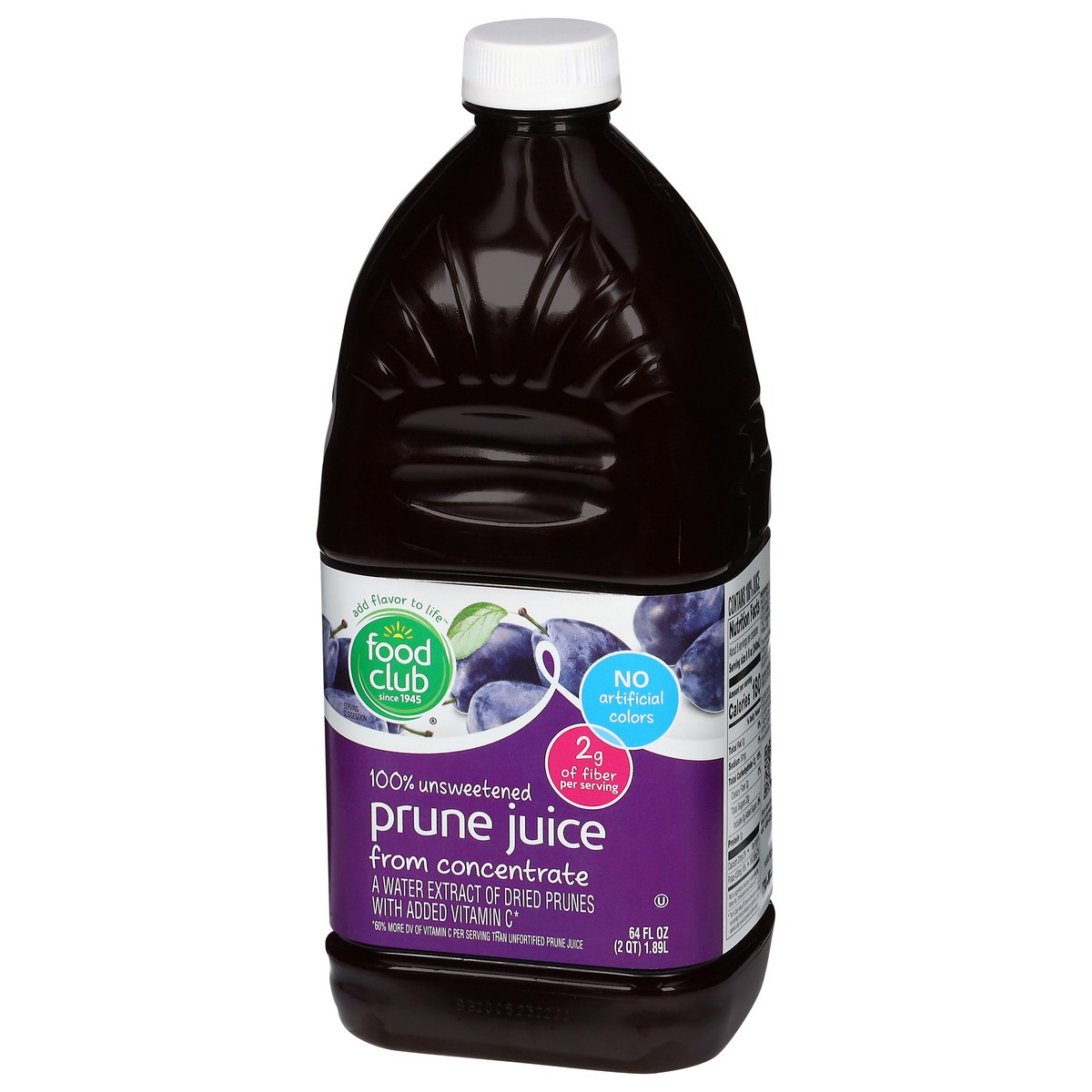 slide 7 of 16, Food Club 100% Unsweetened Prune Juice from Concentrate - 64 fl oz, 64 fl oz