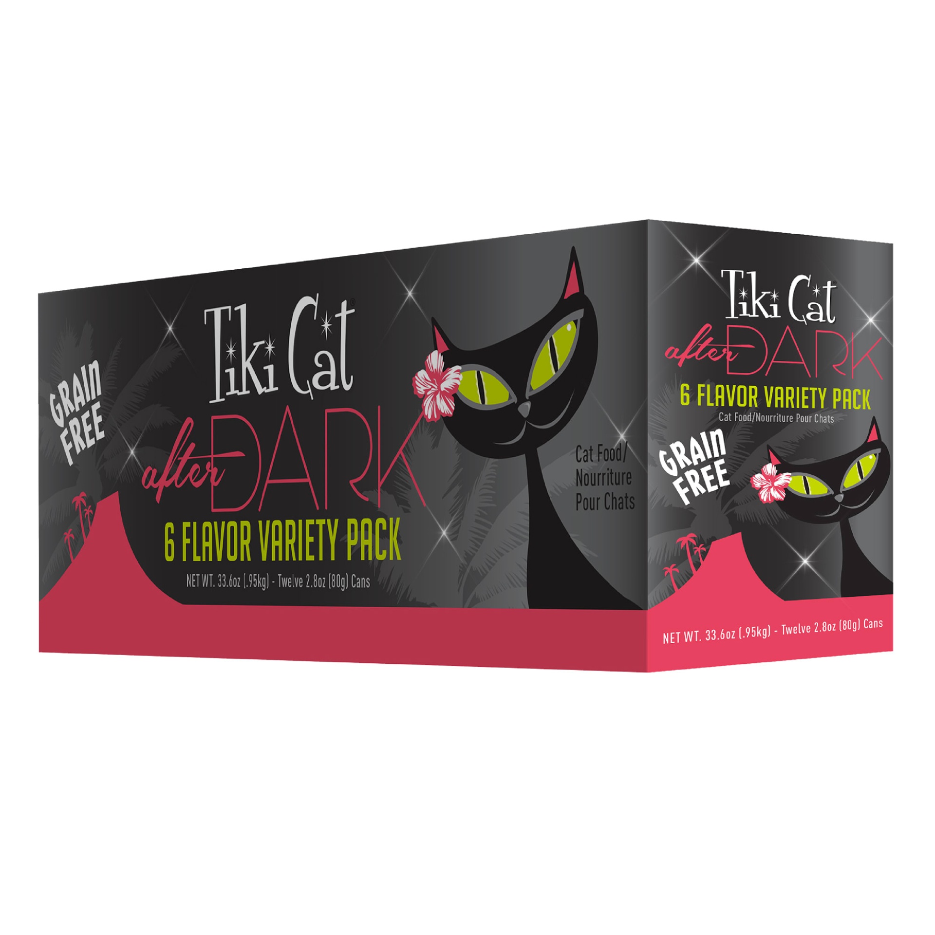 Tiki Cat After Dark Wet Cat Food NonGMO, Grain Free Variety Pack, 12ct 33.6 oz Shipt
