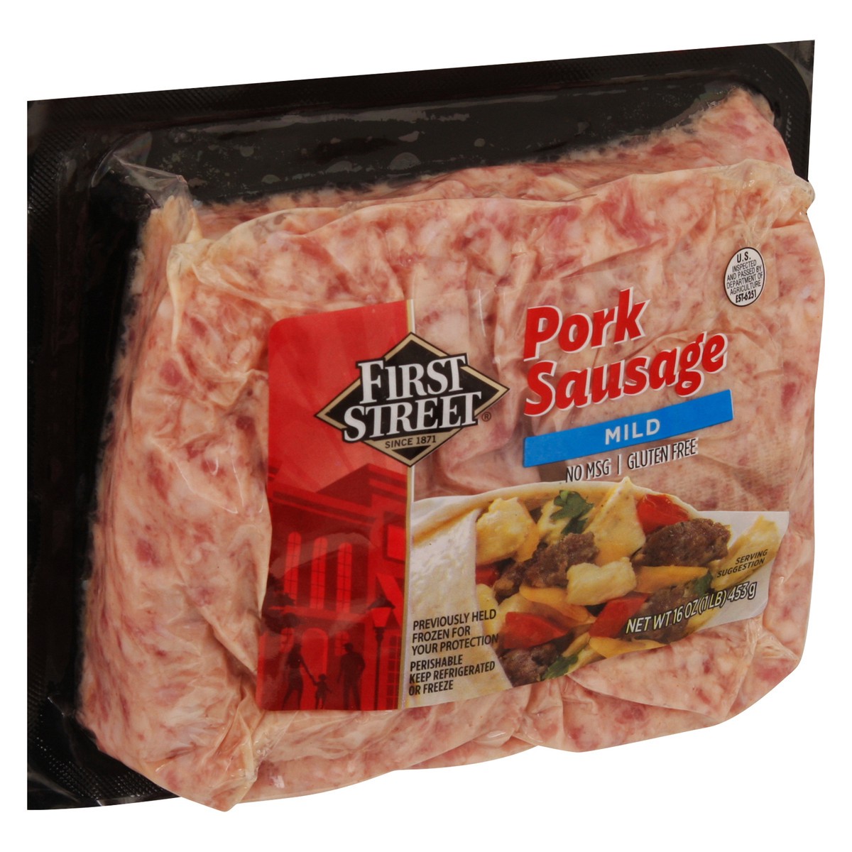 slide 5 of 13, First Street Fs Mild Sausage, 16 oz