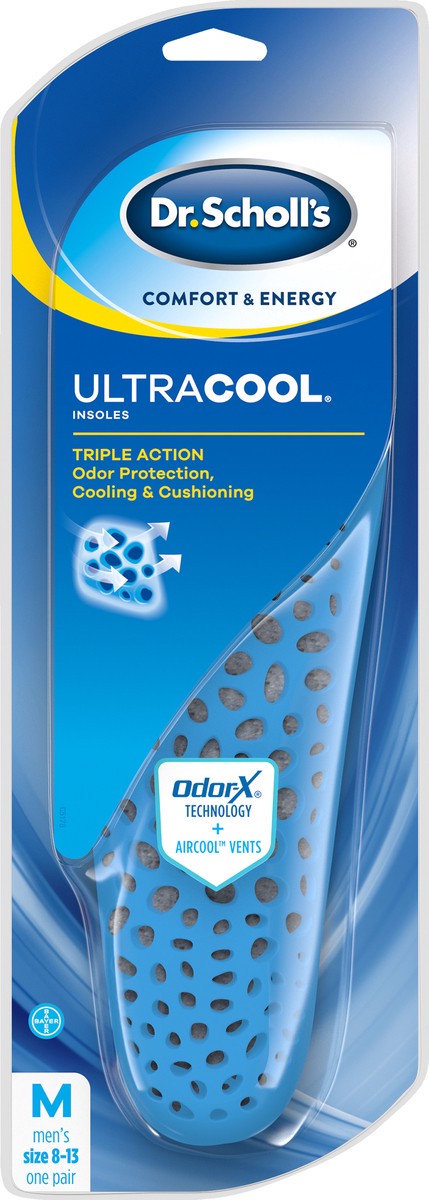 slide 2 of 4, Dr. Scholl's Ultra Cool Men's Size 8-13 Insoles 1 ea, 1 ea