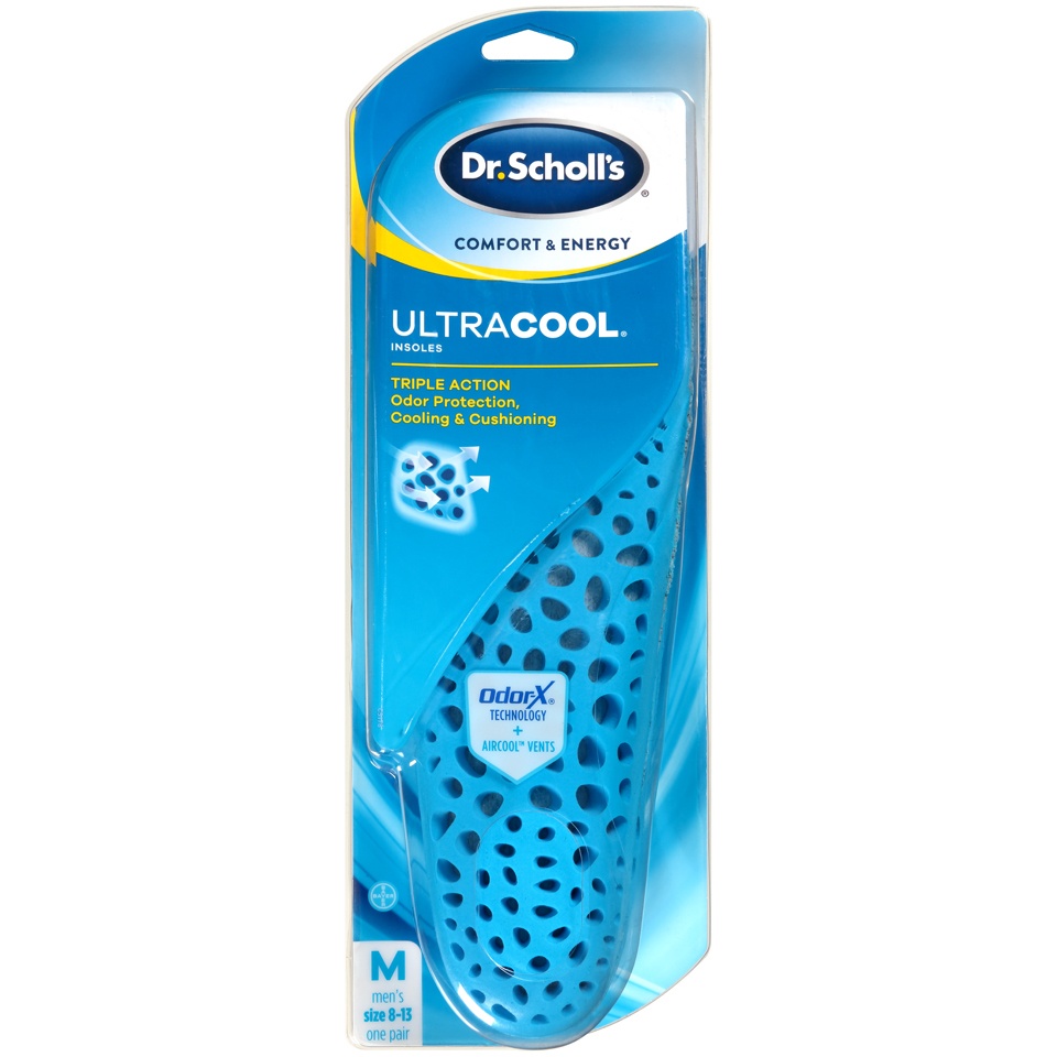 Dr. Scholl's ComFort & Energy Ultracool Insoles For Men Size (813) 1