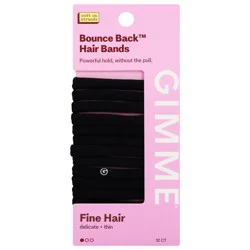 gimMe Premium Fine Hair Hair Bands - 12 Each