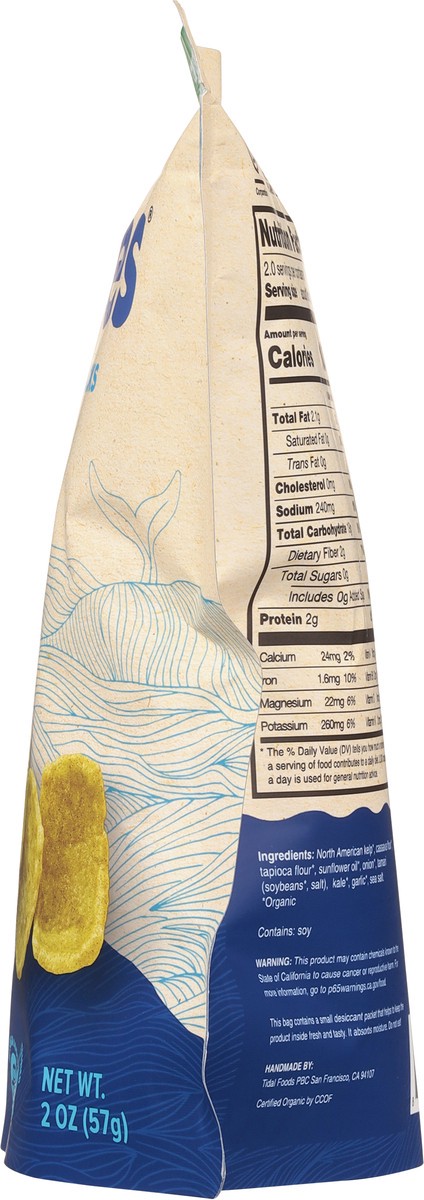 slide 11 of 12, 12 Tides Organic Sea Salt Puffed Kelp Chips 2 oz, 2 oz