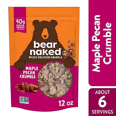 slide 1 of 1, Bear Naked Granola Nongmo Project Verified And Kosher Dairy Maple Pecan - 12 Oz, 12 oz