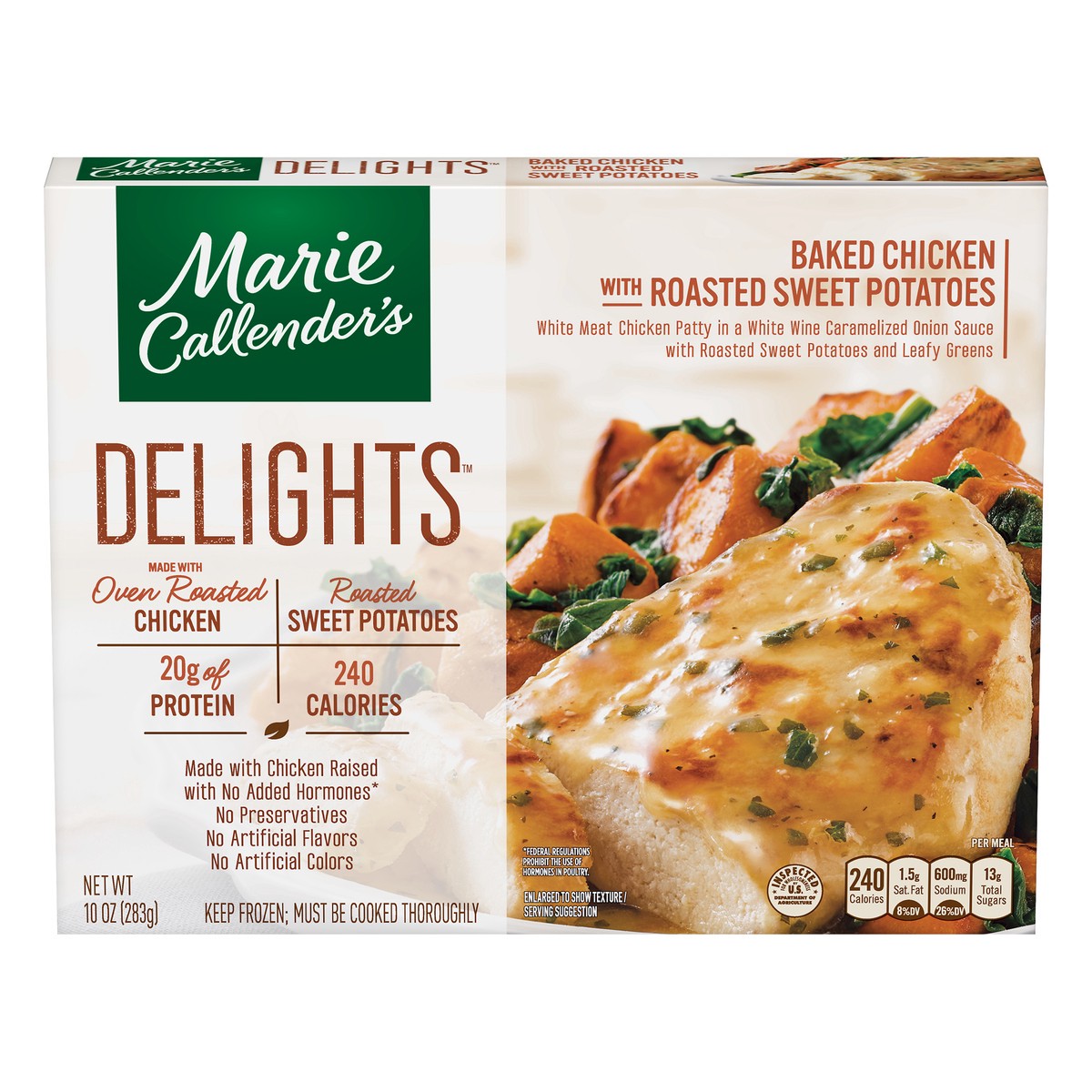 slide 1 of 2, Marie Callender's Delights Baked Chicken with Roasted Sweet Potatoes 10 oz, 10 oz