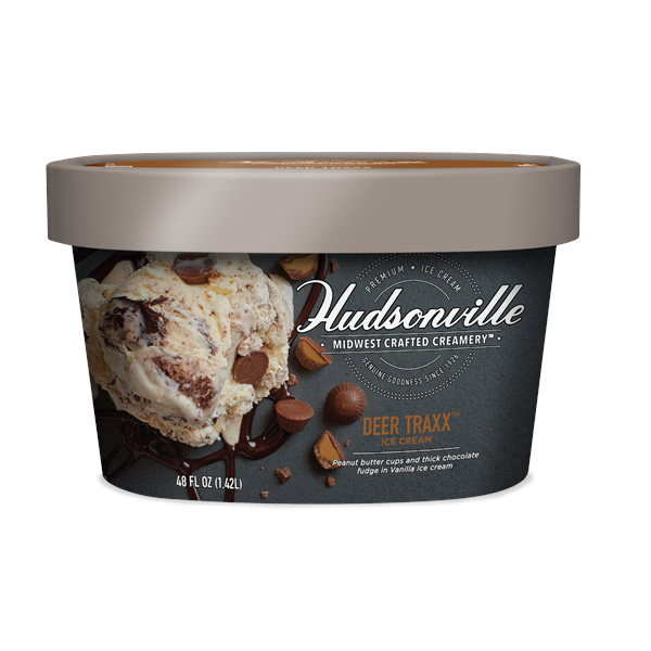 slide 1 of 1, Hudsonville Ice Cream Deer Traxx, 48 oz