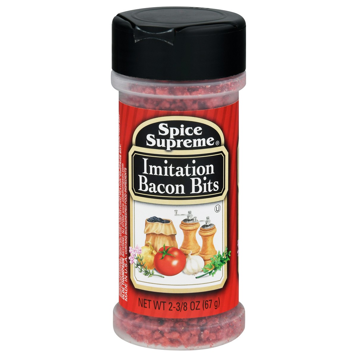 slide 1 of 9, Spice Supreme Imitation Bacon Bits 2.375 oz, 2.38 oz