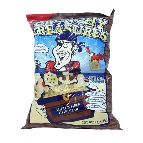 slide 1 of 1, Pirate's Booty Cheddar Treasure Popcorn, 4 oz