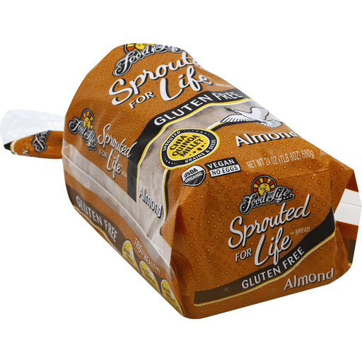 slide 3 of 3, Food for Life Bread Sprouted Almond Organic Bread, 24 oz