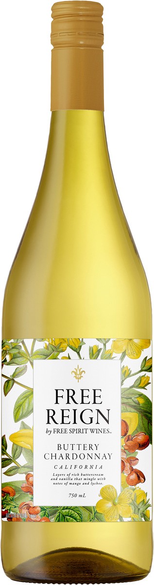 slide 2 of 4, Free Reign Buttery Chardonnay White Wine 750ml, 750 ml