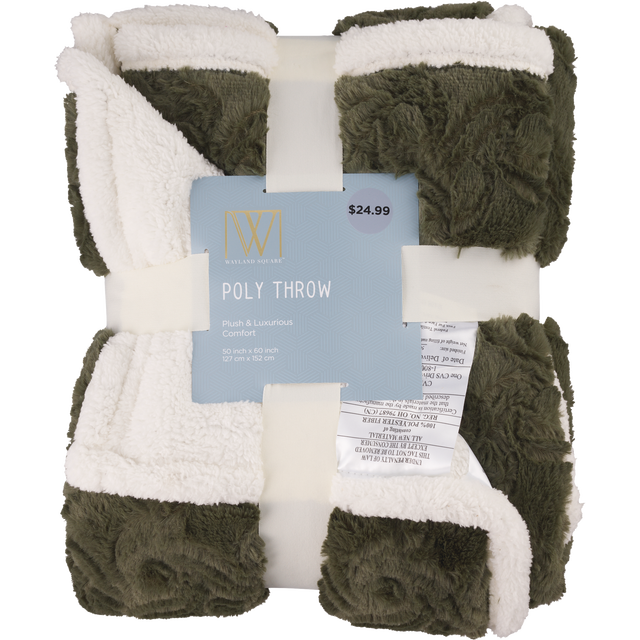 slide 1 of 1, Fall Fest Poly-Filled Throw Blanket, Purple, 1 ct