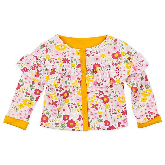 slide 1 of 1, The Honest Company Organic Cotton Reversible Ruffled Jacket, 1 ct