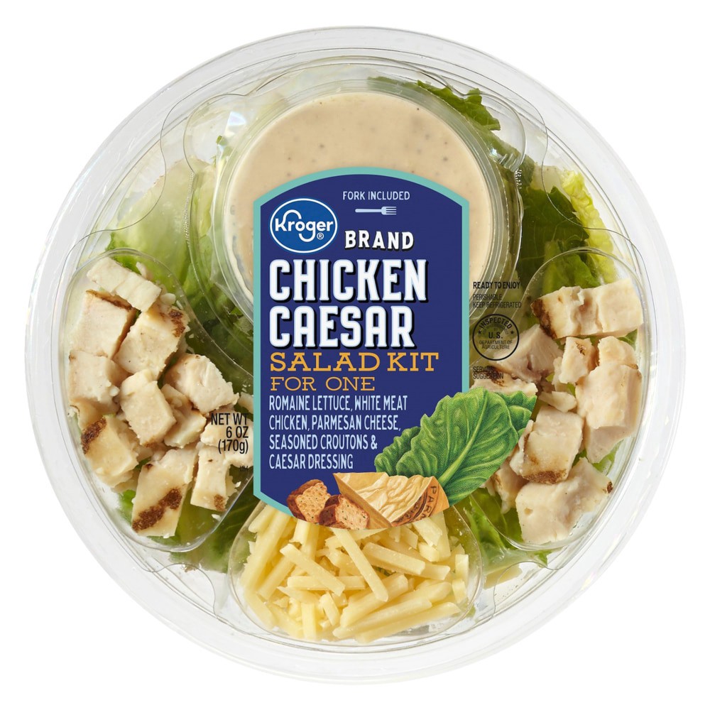 slide 2 of 3, Kroger Chicken Caesar Salad Kit For One, 6 oz