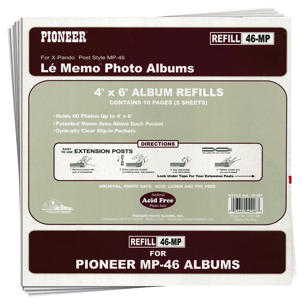 slide 1 of 1, Pioneer Photo Albums Refill Pages for MP46 Photo Album, 1 ct