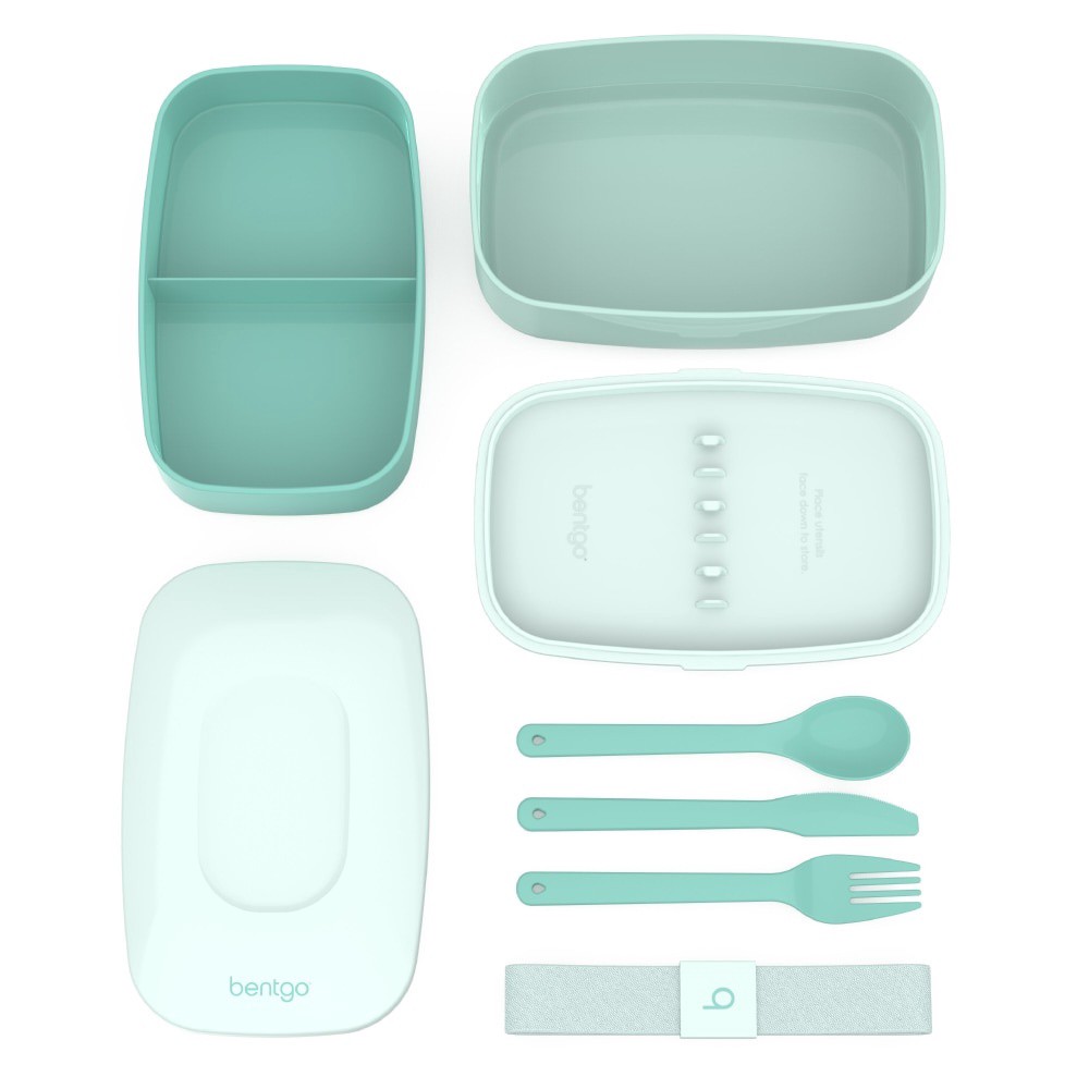 slide 2 of 3, Bentgo Classic On-The-Go Food Container - Coastal Aqua, 1 ct